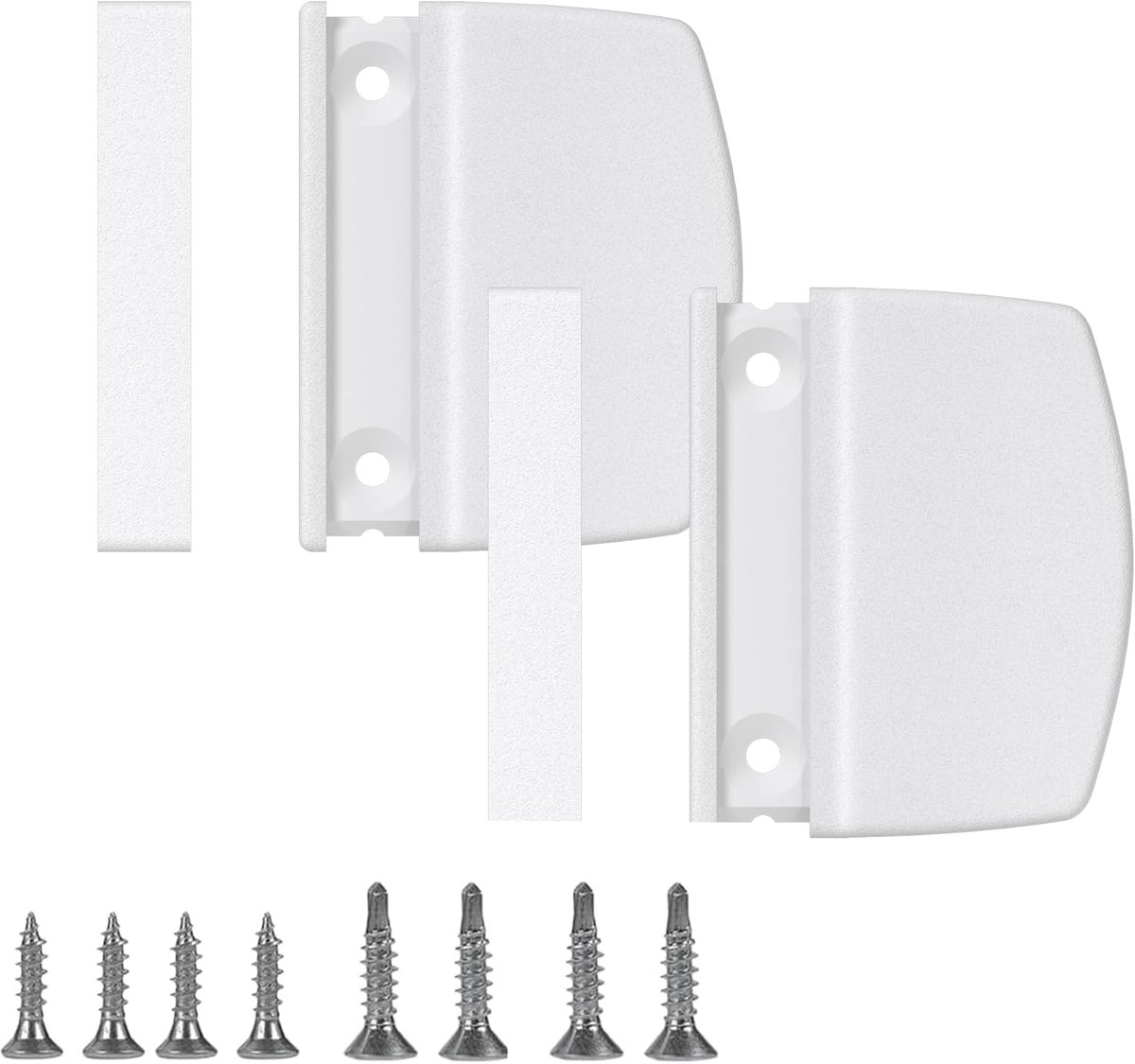 2pcs Balcony Door Handle Outdoor White, Door Handle Balcony Door Outside Versatile Plastic Door Handle for Balcony - ShopVlot