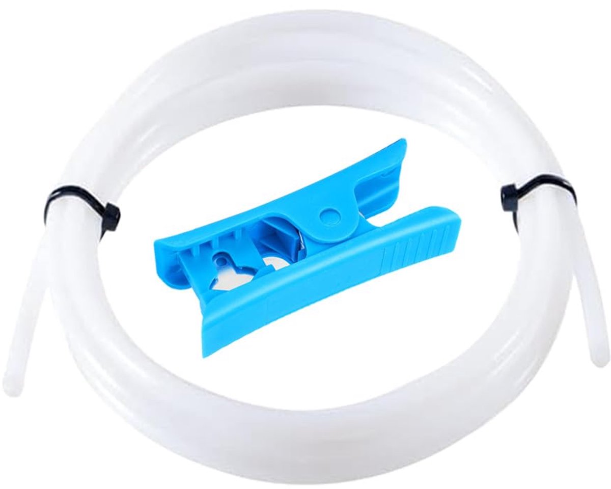 4m 3D Printer PTFE Teflon Hose with Cutter, ID 2mm/OD 4mm, 3D Printer Teflon Bowden Hose - ShopVlot