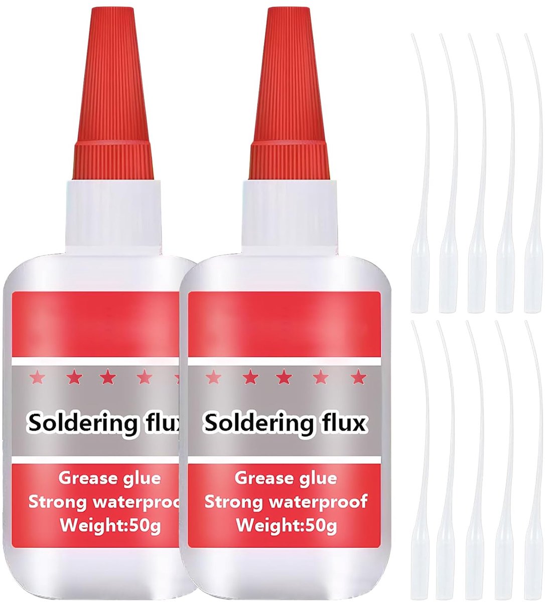 2 items ceramic adhesive extra strong waterproof 50g porcelain glue ceramic glue 10 interchangeable adhesive points - ShopVlot