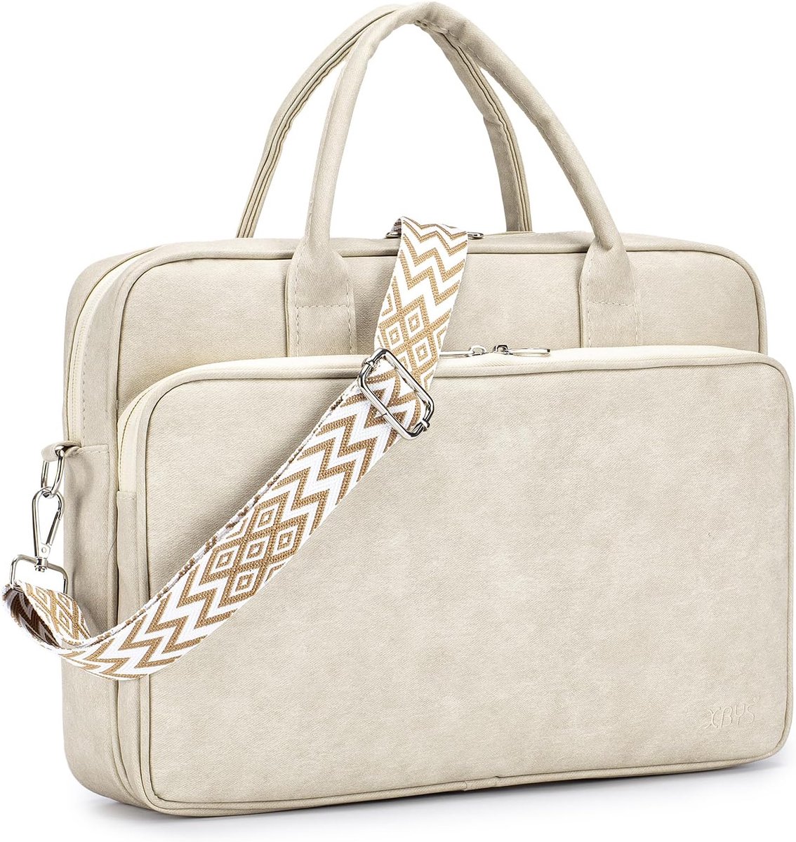 Leren Laptop Tas 15.6 inch - Waterdicht - Elegante Draagtas - Ideaal voor Werk en School - ShopVlot