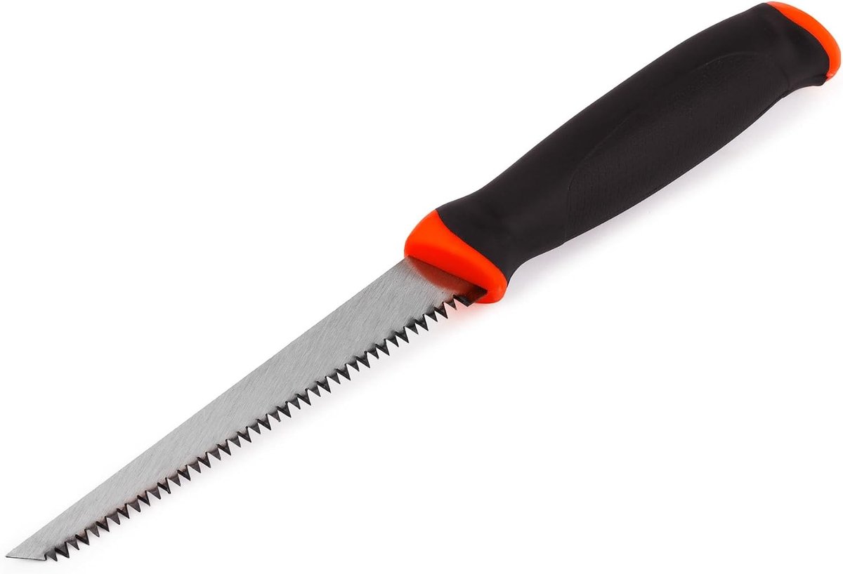 Gipsplaatzaag 165 mm - Handzaag met rubber grip - 7 tanden per inch - Voor uitsparingen in gipsplaten - ShopVlot