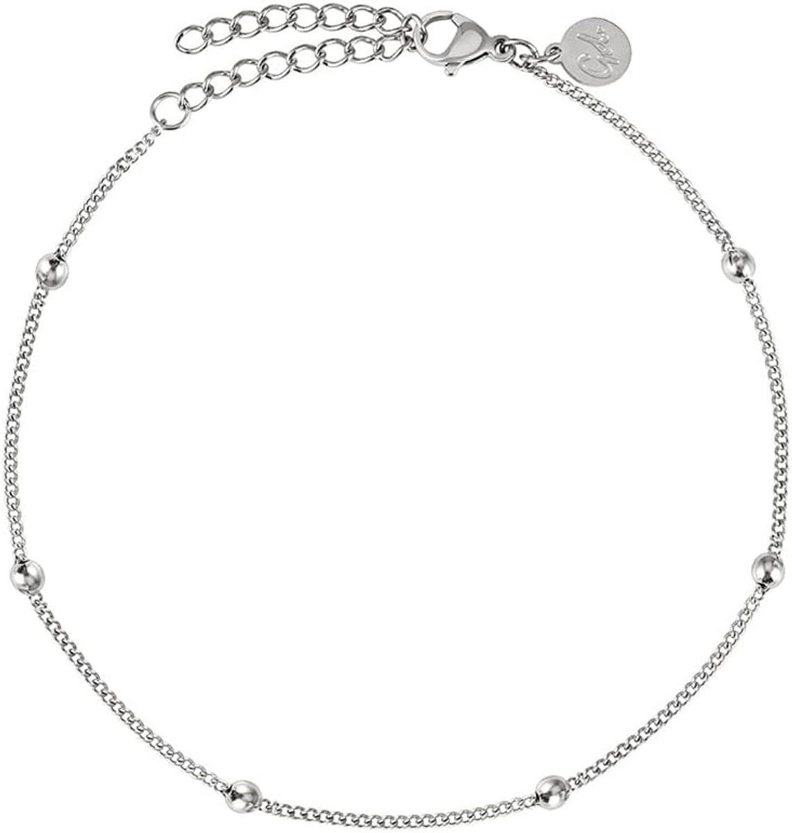 Anklet voor dames - kleine parel - roestvrij staal - waterproof en stijlvol - ShopVlot