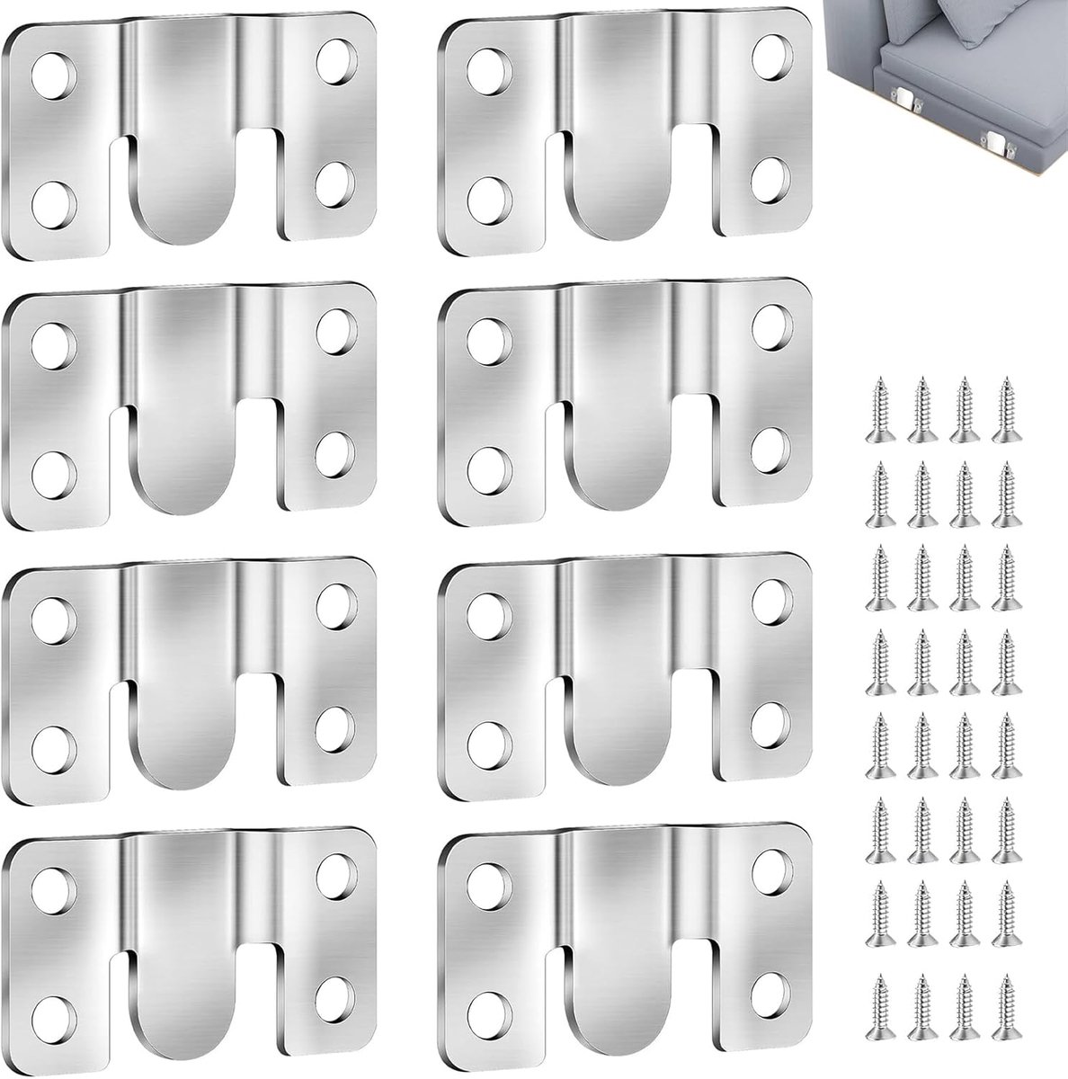 Haken wandmontage 55x30mm - metalen ophangsystemen - geschikt voor spiegels en schilderijen - ShopVlot