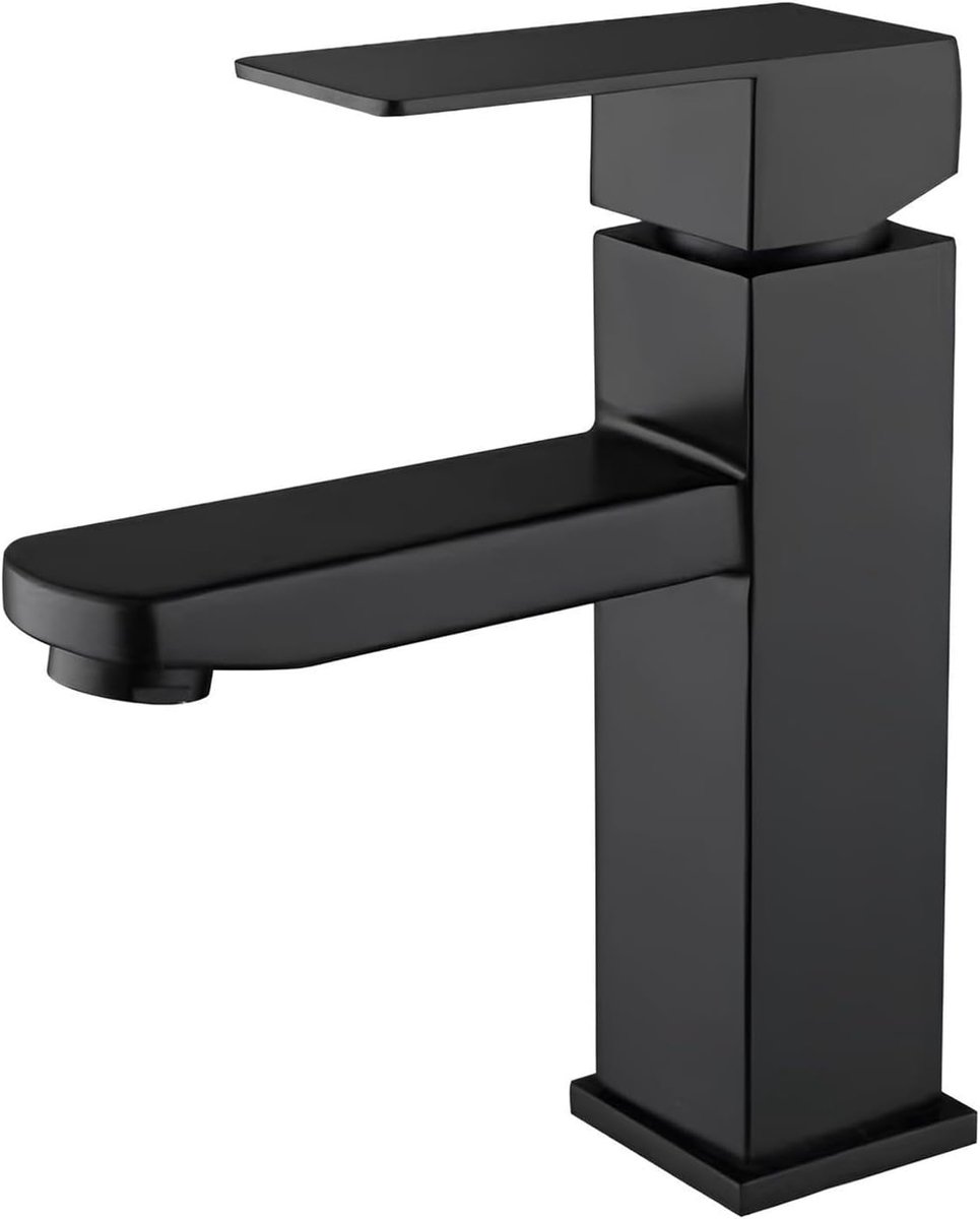 Stainless Steel Basin Mixer Tap, Single Lever Mixer Tap, Cold Water Hot Water Mixer Tap, Faucet Bathroom, Stainless - ShopVlot