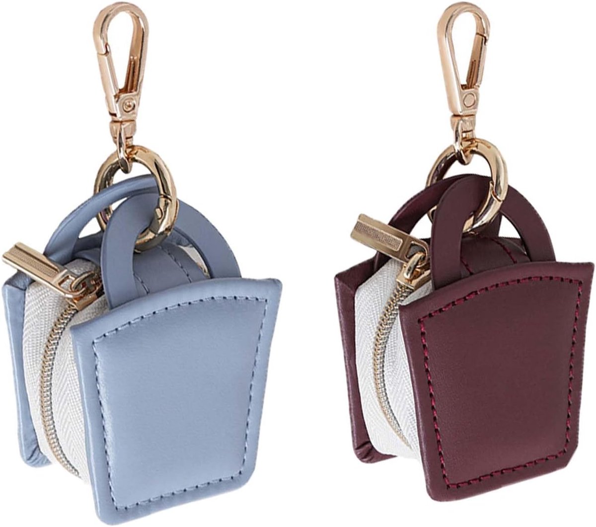 2 stuks reisetui voor sieraden, mini, draagbare reisjuwelendoos, klein sieradenkistje, ideaal voor het meenemen van - ShopVlot