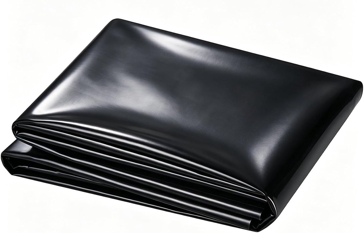 Vijverfolie, 2 x 2 m, HDPE vijverfolie, 0,2 mm dik, waterdichte afdichtingsfolie voor tuinvijver, flexibel en - ShopVlot