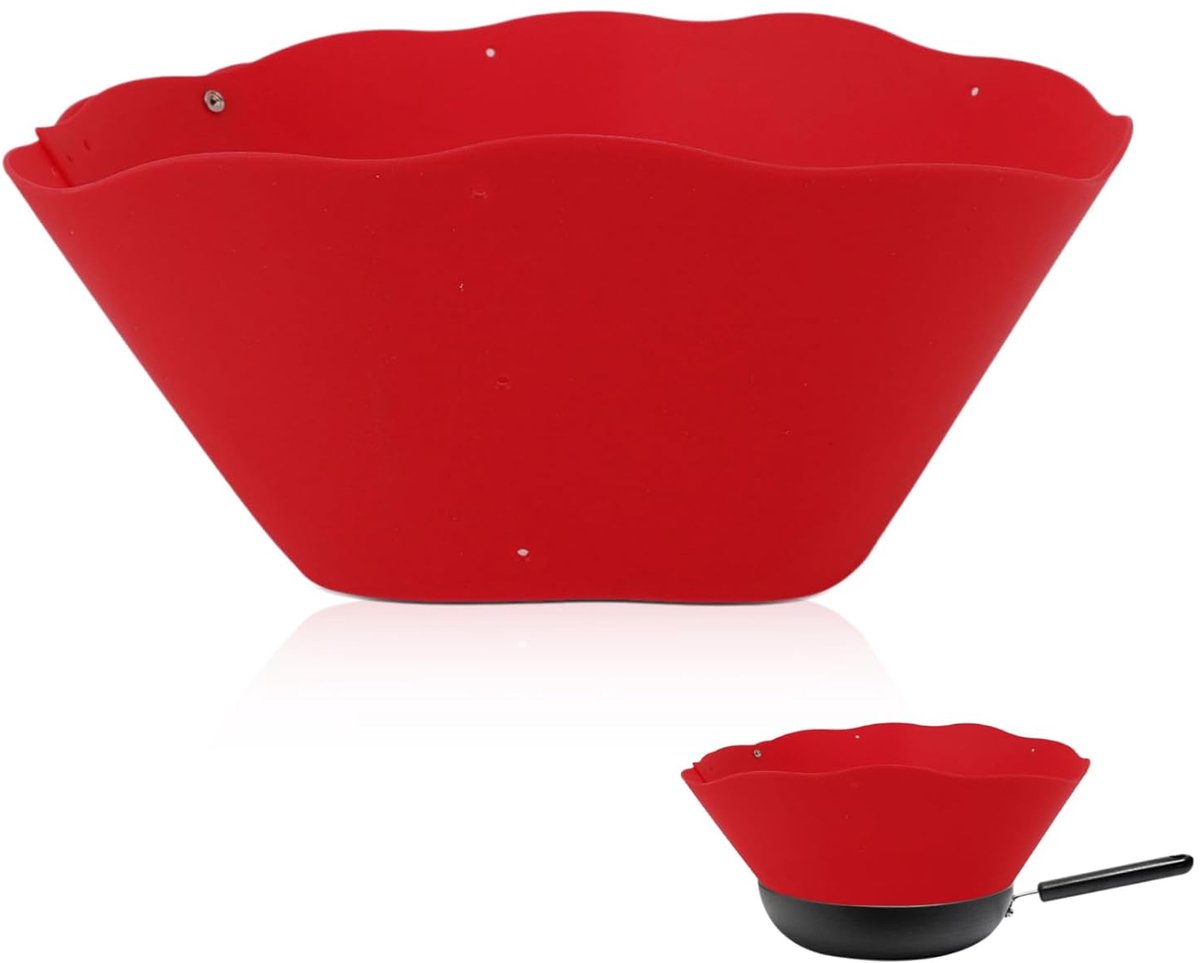 Splash Guard for Pan, Oil Resistant Silicone, Splash Guard, Oil Splash Guard, Splash Guard, Frywall, Kitchen - ShopVlot