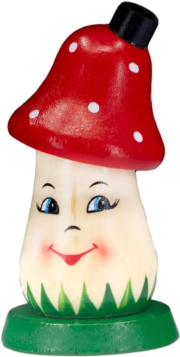 Kaladia - Smokeman/smoke figure made of wood - Theme: Mini Smoke mushroom - for incense candles size S - approx. 8 cm - ShopVlot