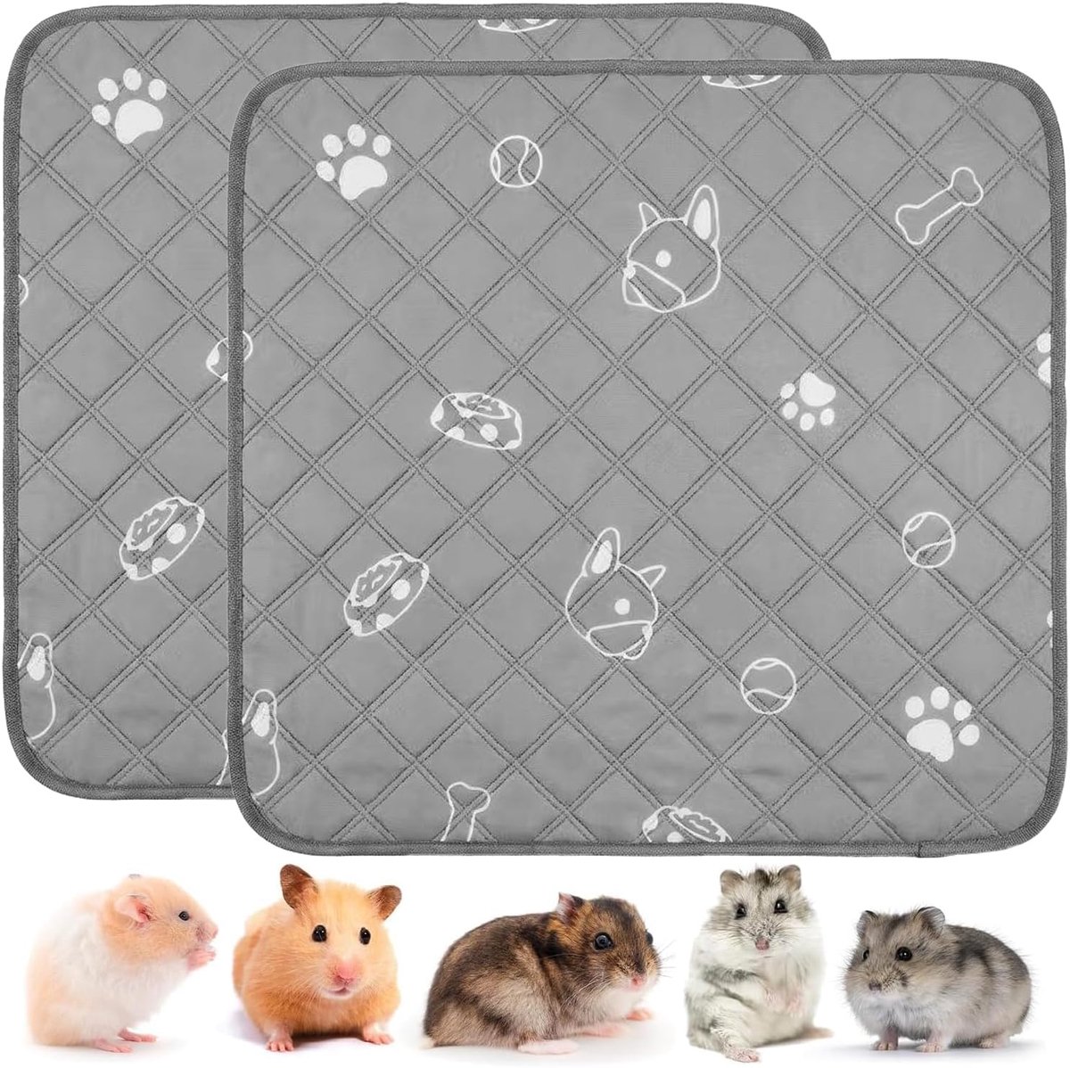 PIPI Pads for Guinea Pigs, Pack of 2, Washable Urine Pad for Small Animals, Quick Absorbing Rabbit Pads for Rabbits - ShopVlot