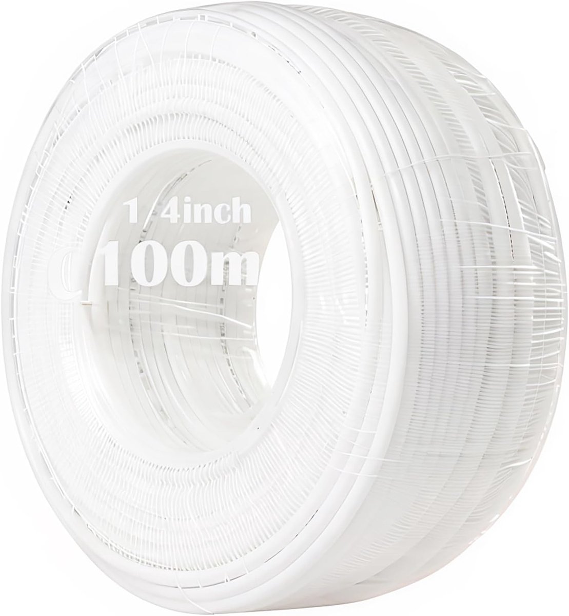 CESFONJER 100m 6.3mm Diameter Tube, 1/4 Inch Feeder Tube Tube, for Refrigerator and Ice Maker, RO Water Systems (White) - ShopVlot