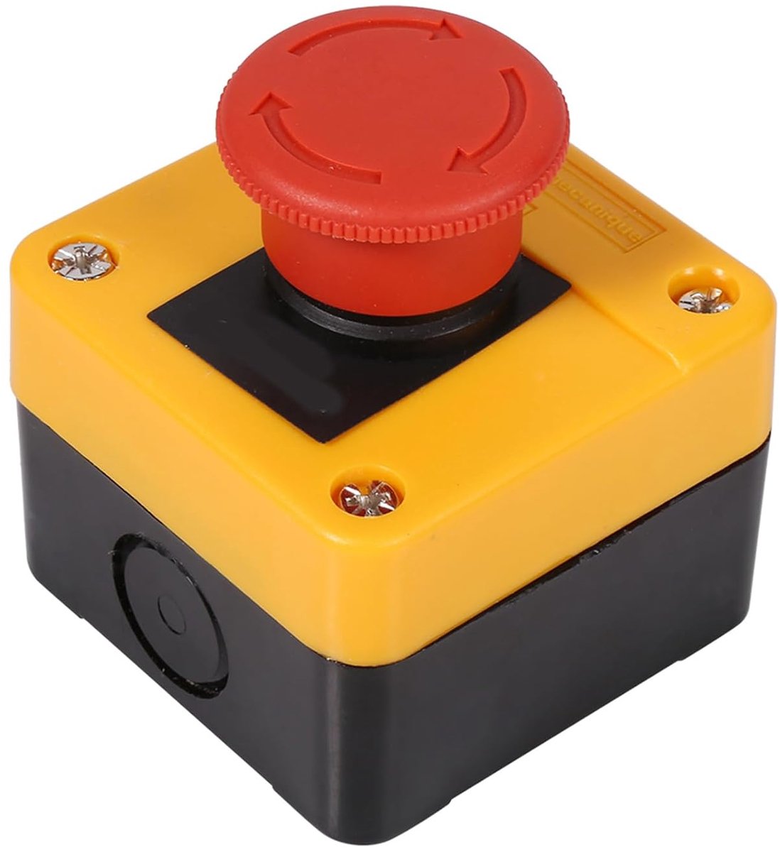 Emergency Stop Switch, 660 V, 10 A, Plastic Shell, Red Emergency Stop Switch, Instantaneous Emergency, Mushroom, Push - ShopVlot