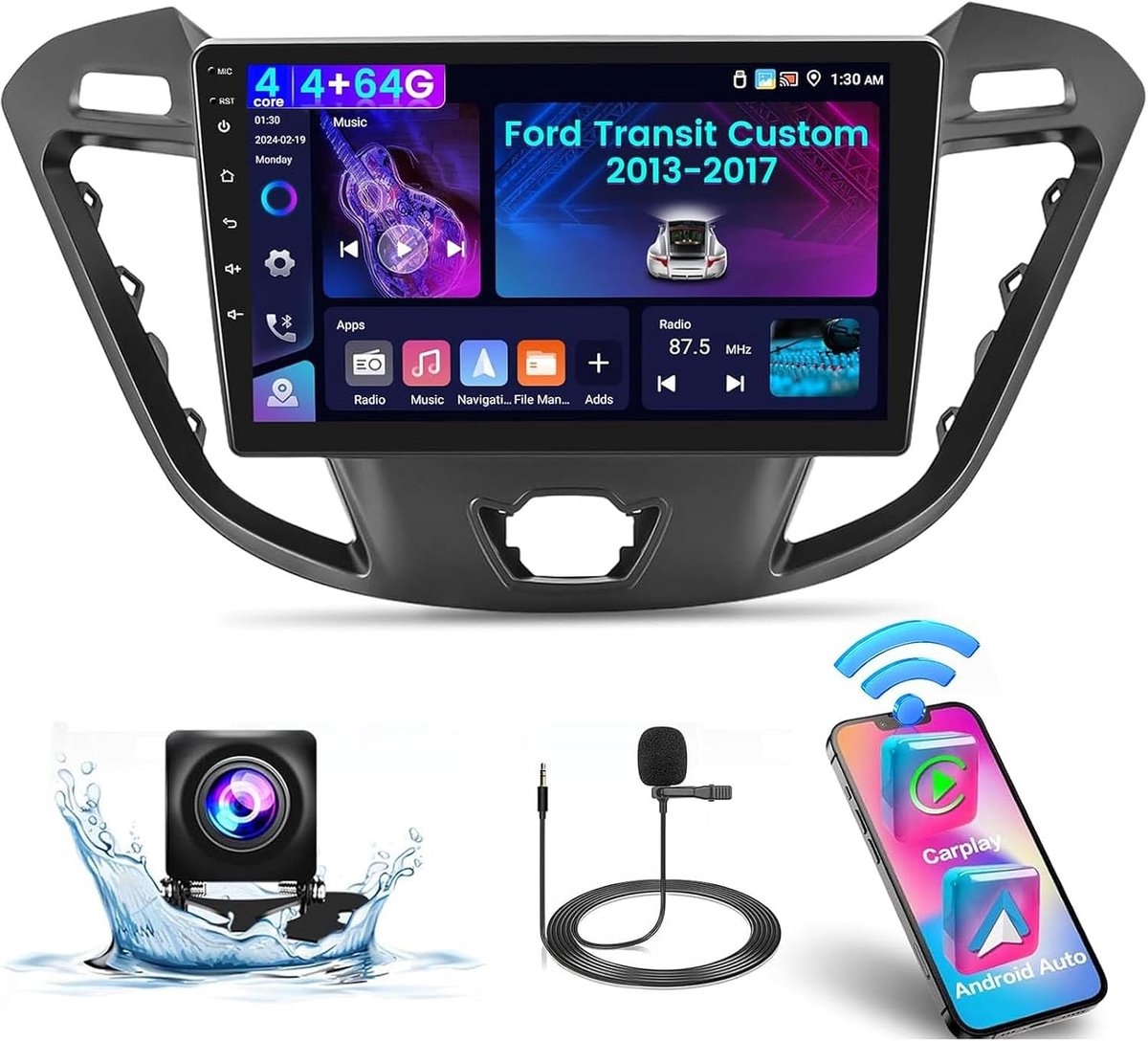 NHOPEEW 2+64G car radio for Ford - ShopVlot
