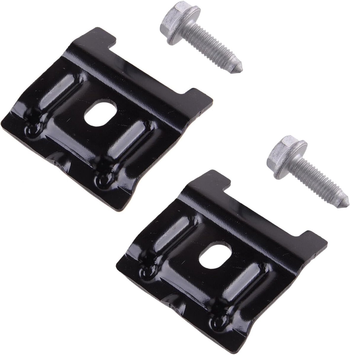 Pack of 2 Mounting Clips of the Holder, Battery Mounting Brackets with Bolts 1J0803219, Clamp Strip Compatible with A3 - ShopVlot