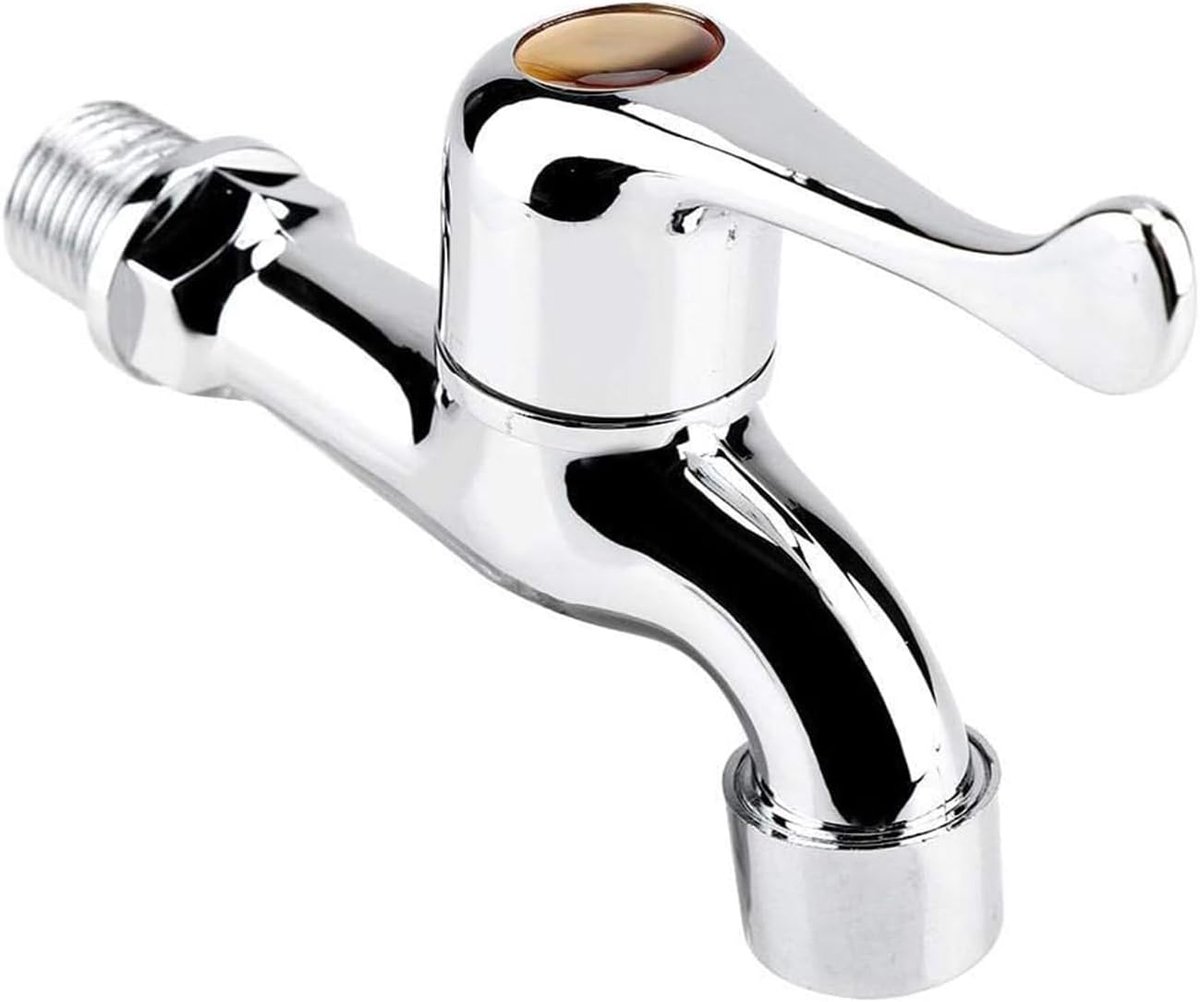 Cold Water Tap Brass Washer Faucet 1 Set Household Washer Faucet Brass Bibcock Washer Faucet Simple Suitable for - ShopVlot