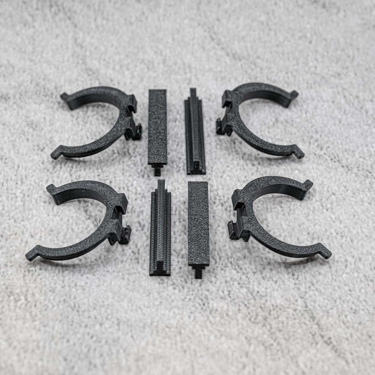 Skirting Holders 4 Piece Set Clip + Rail Compatible with IKEA Faktum Rationell Fastening Foot - ShopVlot