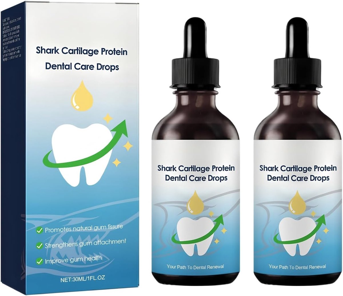 2PC Gum Protect Repair Drops, Gum Relief Drops, Repair of Withdrawn Gums, Relieve Redness, Inflammation and Pain of - ShopVlot