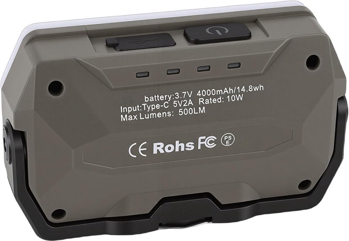 Campinglantaarn 4000 mAh - Oplaadbaar en waterdicht - Traploos dimmen - Ideaal voor kamperen - ShopVlot