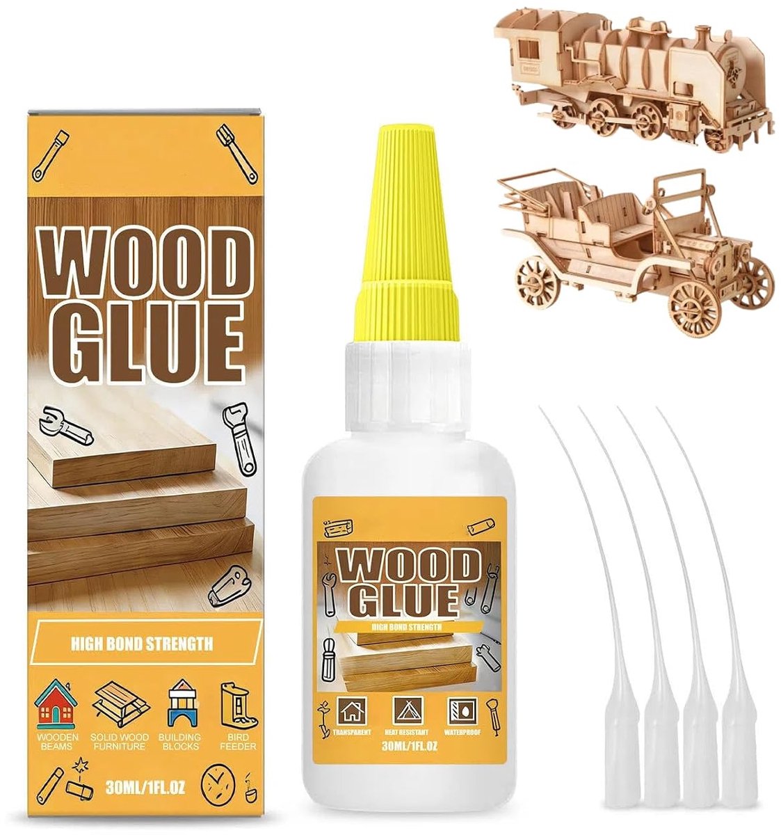 Colle à Bois,Houtlijm,Colle pour Bois,Colla Instantanée Extra Forte,Multifunctioneel,Voor Koen, Meubel, Producten en - ShopVlot