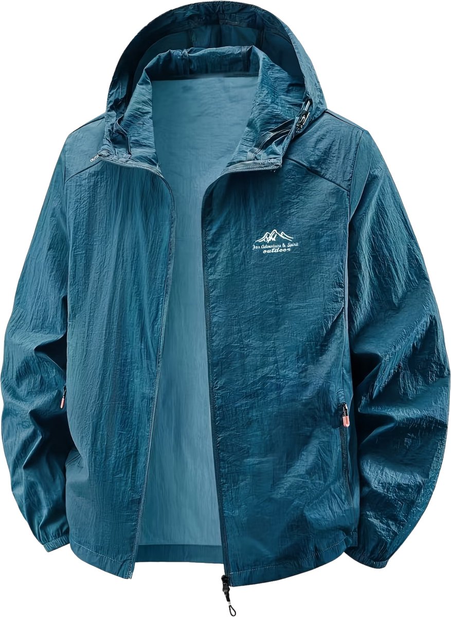 Currero Zomerjas Heren Tussenjas Zomerjack Volwassenen Windjack Windbreaker Outdoor Jan Blauw