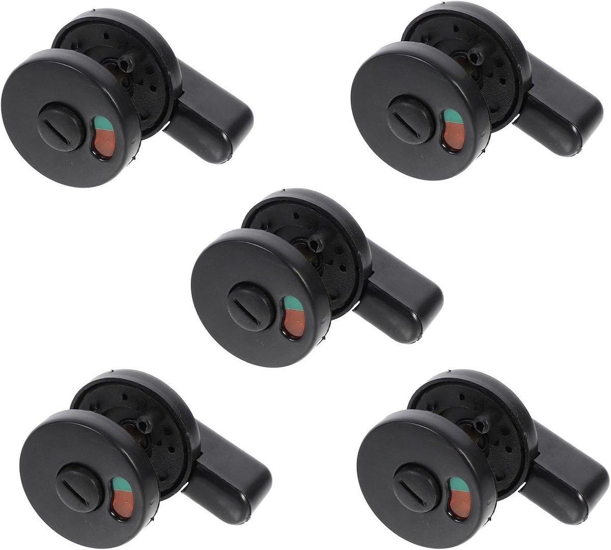 HOMSFOU 5pcs Show Door Lock Toilet Lure Toiletries Lock Door Bolts Public Toilet Door Lock Separation Door Cutting - ShopVlot