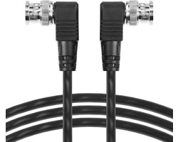 CERRXIAN 3m BNC to BNC coaxial cable, 90 degree HD SDI male to male cable for video cameras and more - ShopVlot