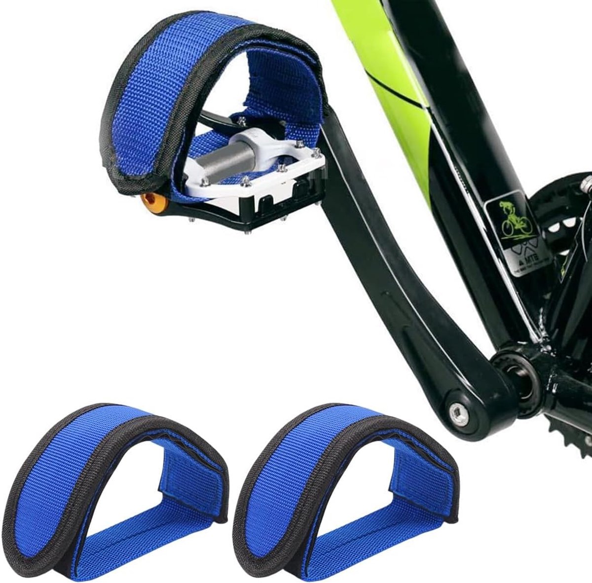 1 Paio Cinturini Regolabili Per Pedali Bicicletta Nylon Per Cyclette, Bicicletta Bambini, Accessori Bicicletta, Pedali - ShopVlot