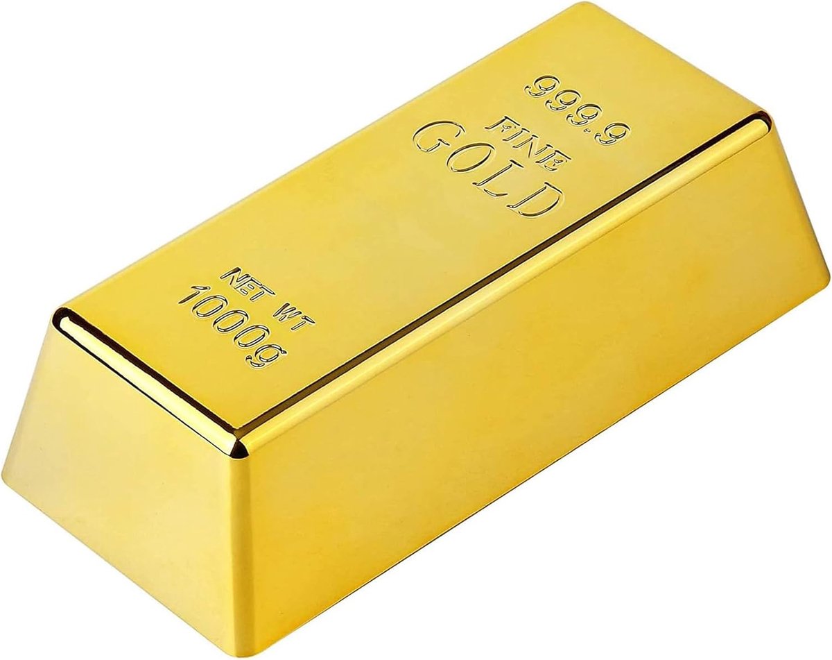 Door Stopper Gold Bars Fake Gold Bar Bullion Door Stopper Gold Bar Decoration Stationery Gold Wedge Safe Door Stopper - ShopVlot