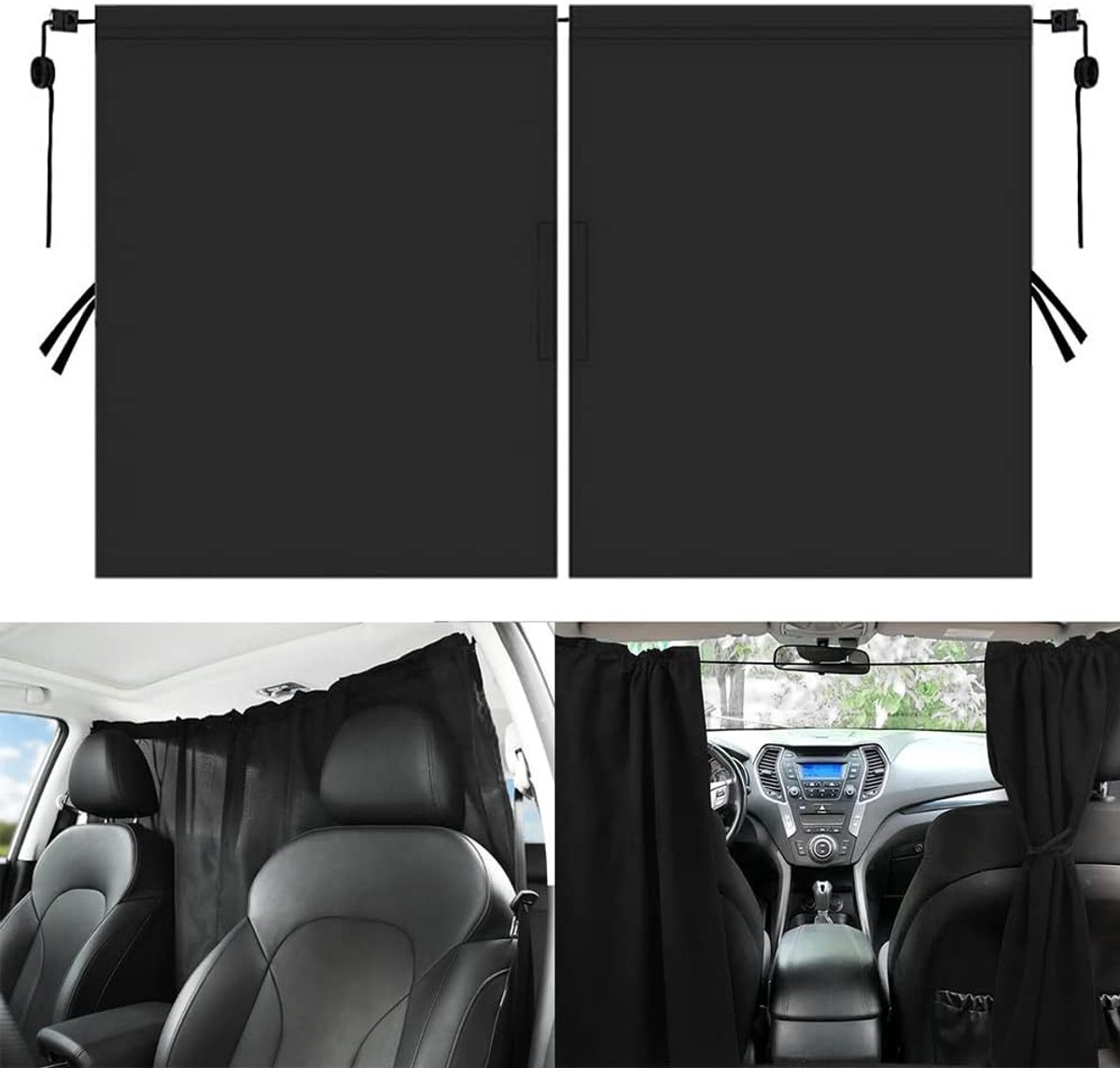 Car Vision Protection Curtains, 140 x 82 cm Car Camping Curtain, Car Divider Curtain, Car Privacy Curtain, Removable - ShopVlot