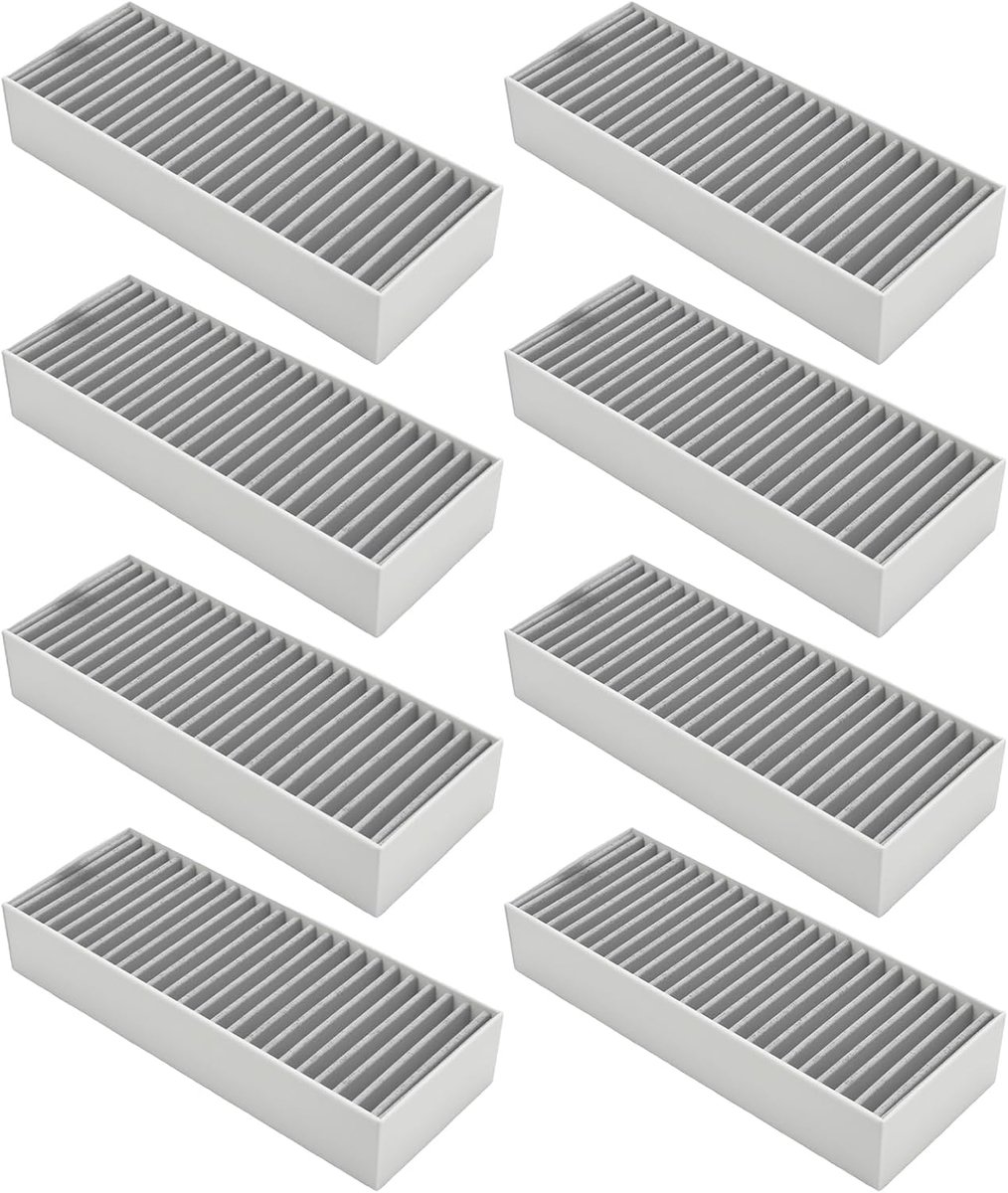 8 stuks actieve koolfilters voor afzuigkap, vervanging voor Bosch HEZ9VRUD0 17004811, vervanging voor Siemens HZ9VRCR0 - ShopVlot