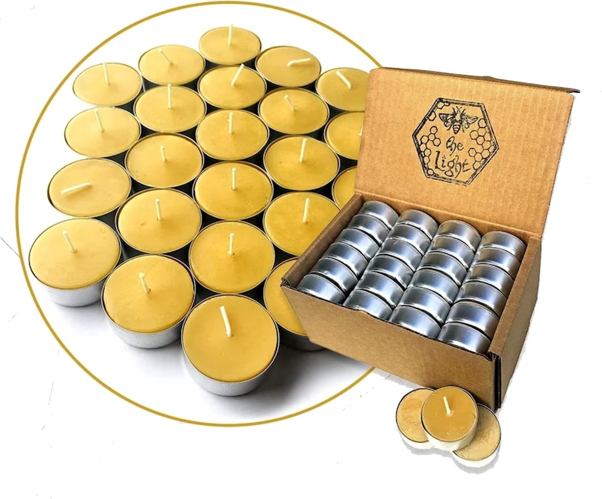 Pure Beeswax Scented Tea Light Candles, Decorative Candles - ShopVlot