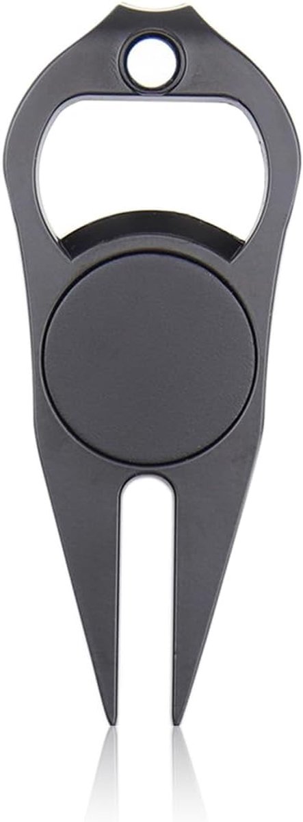 Golf Double Prong Pitchvork - ergonomisch - uitneembare markers - onderhoud pitchmerken - ShopVlot