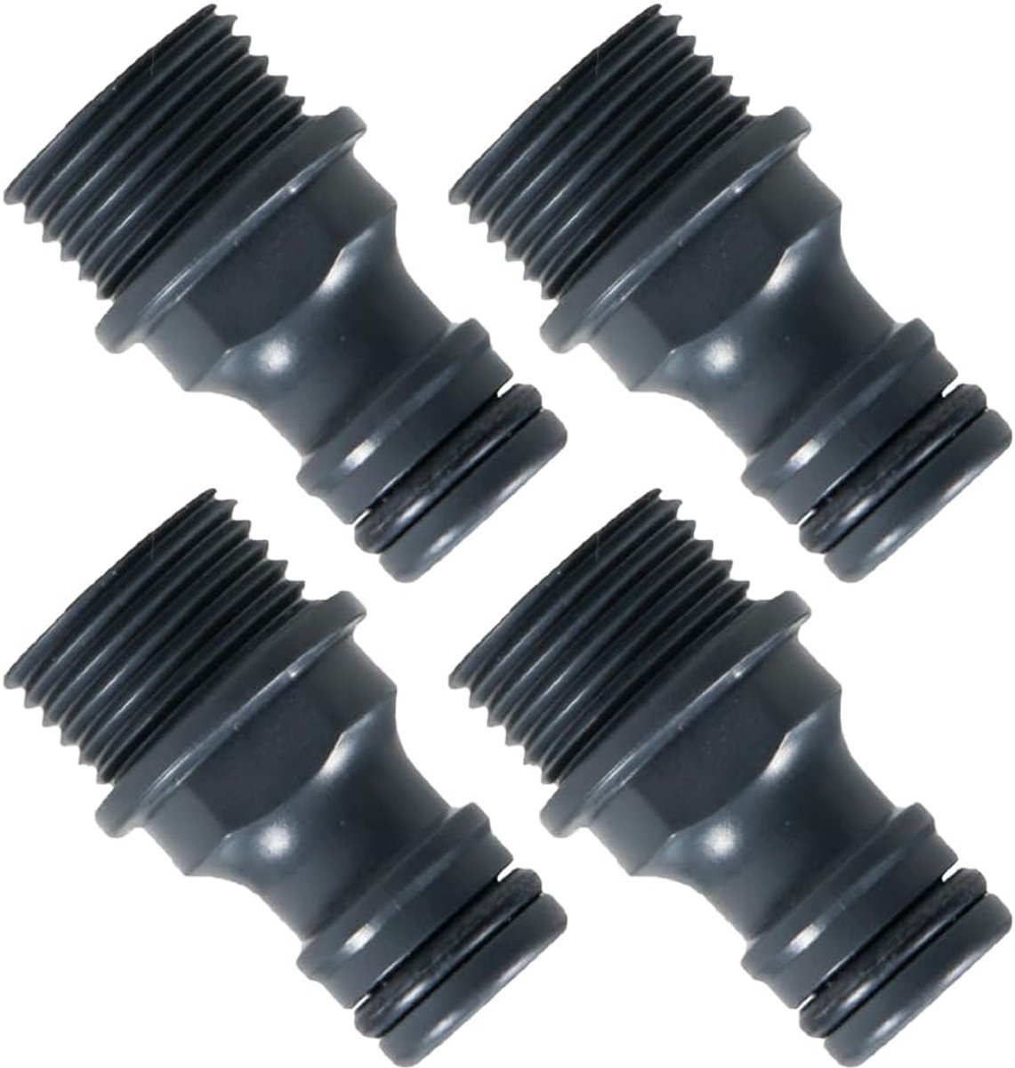 Tuinslang adapter set - 4 stuks - universele aansluiting - waterdichte verbinding voor irrigatie - ShopVlot