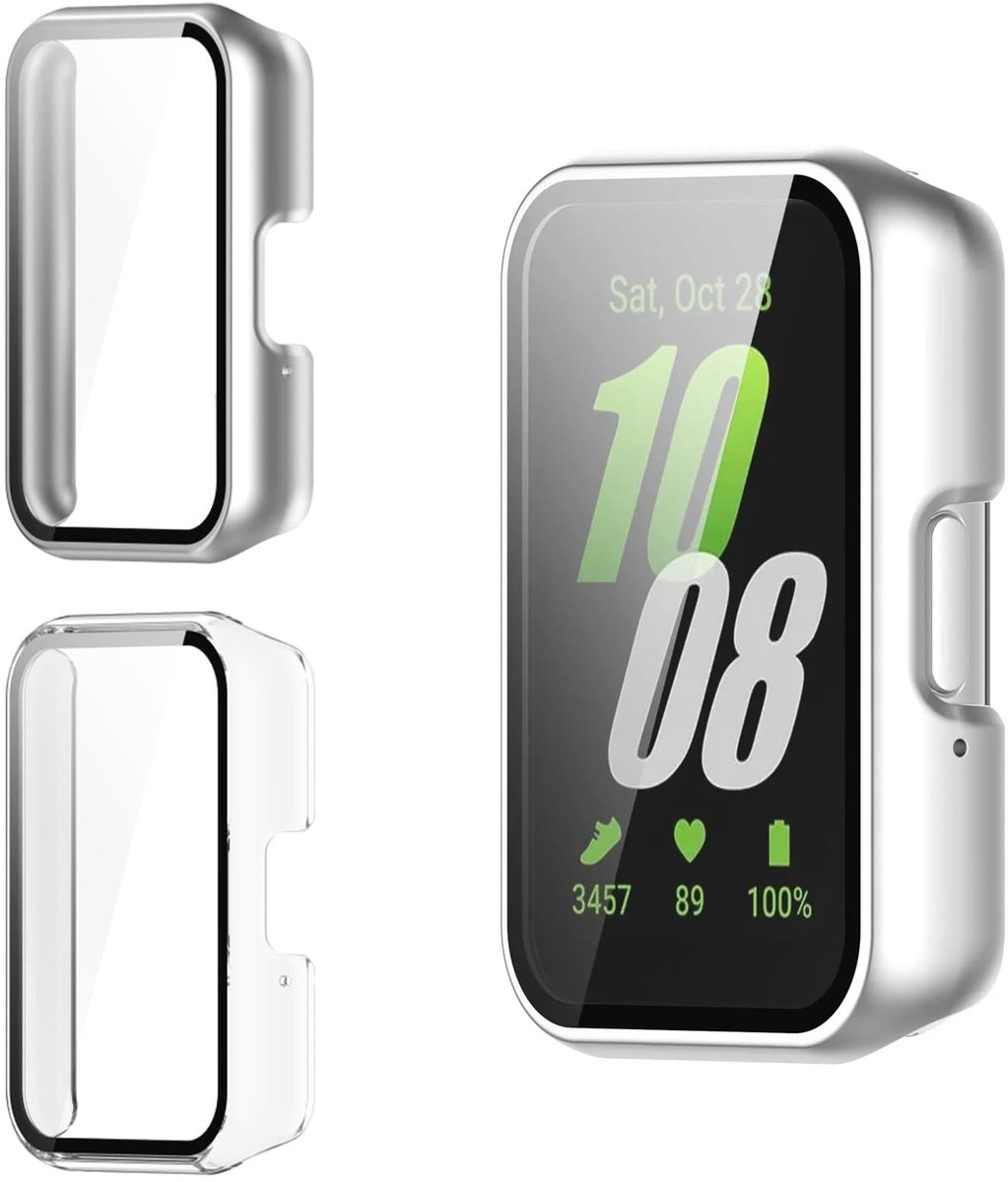 Solidchoice - 2x Beschermhoes voor Samsung Galaxy Fit 3 met Schermbeschermer