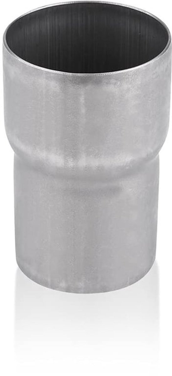 51mm naar 60mm uitlaatadapter, motorfiets uitlaatpijpadapter buisverkleiner uitlaatadapter incl.,zilver,normaal
