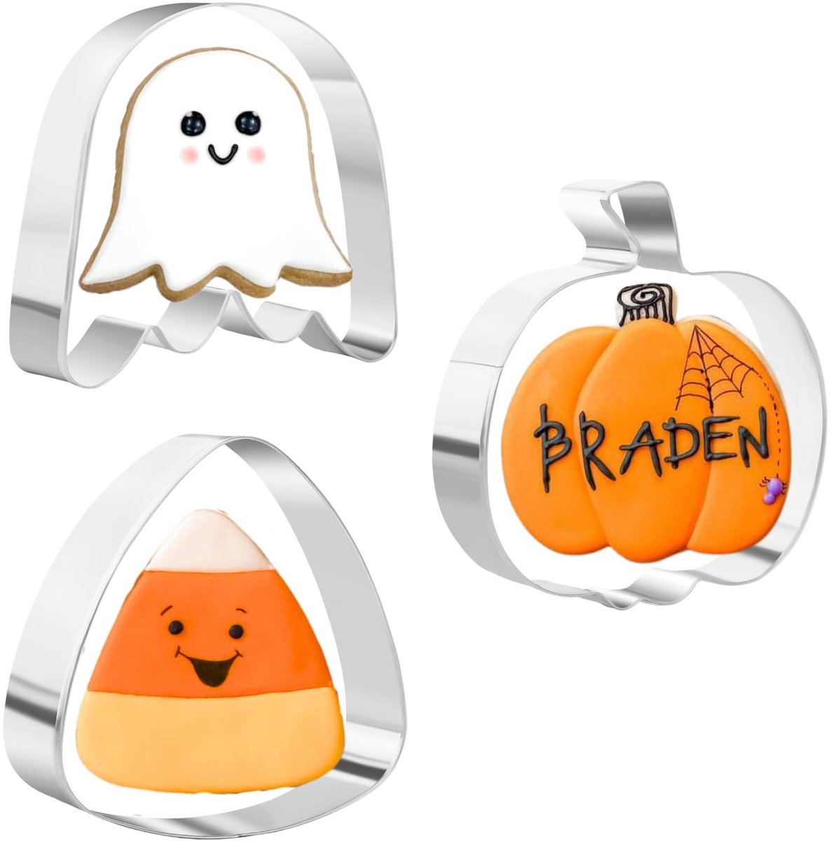 Solidchoice - Grote Halloween Koekjesuitsteekset van RVS
