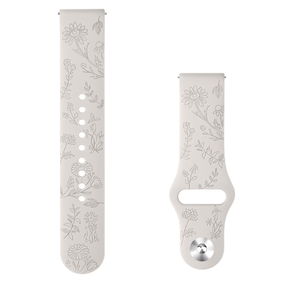 Solidchoice - 20mm Silicone Horloge Band voor Smartwatches