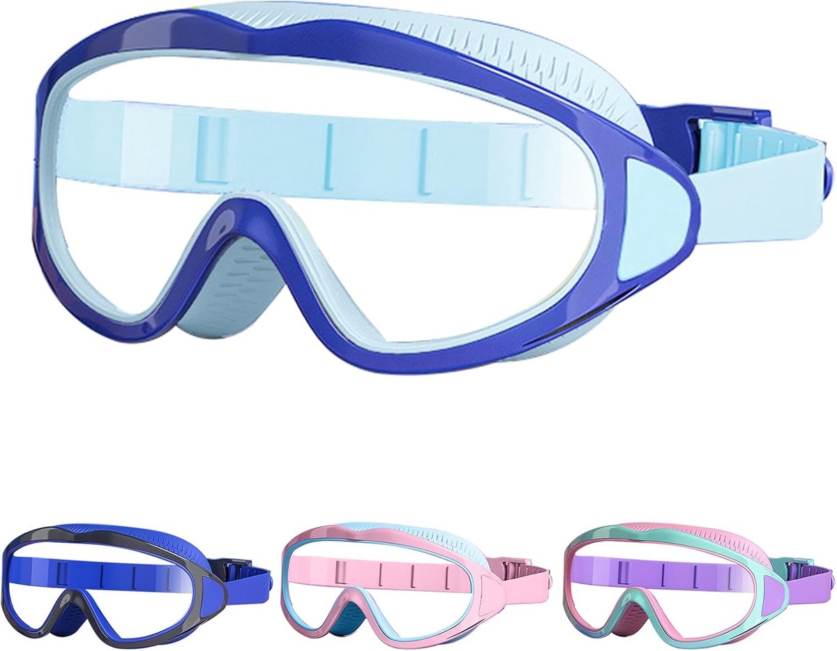 Zwembril voor kinderen 4-12 jaar - Grote lens - Anti-fog - Ideaal voor zwemplezier - ShopVlot