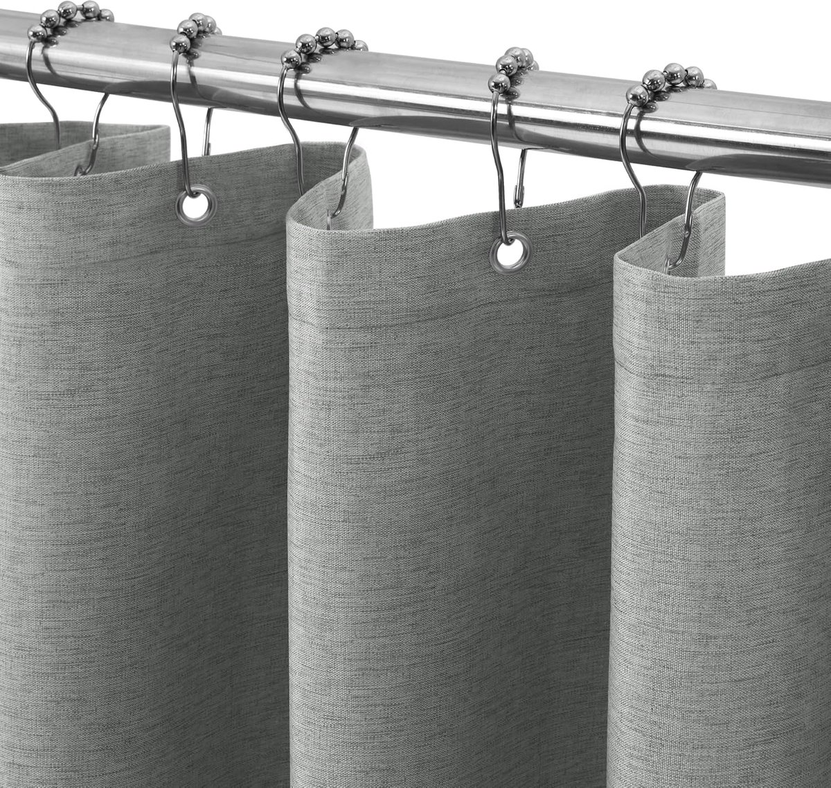 Douchegordijn 92 x 182 cm - Linnenstructuur - Waterdicht - Anti-mold voor frisse badkamer - ShopVlot