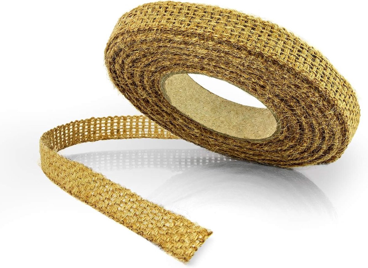 Jute tape 12 mm - jute winterbescherming - niet rafelend - bescherming voor planten - ShopVlot