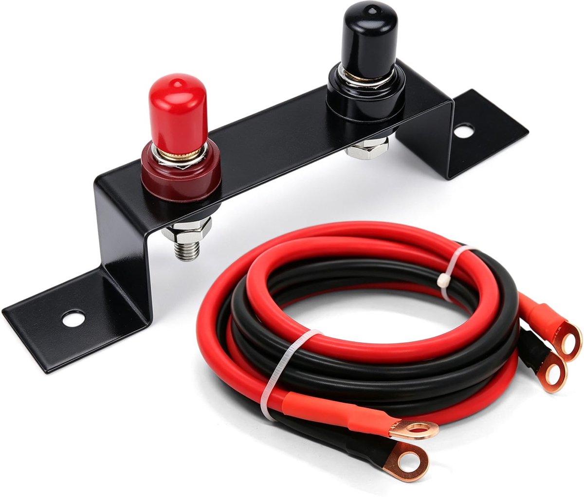 Batterij Starthulpkabel 1,2 m - 7AWG Zuiver Koper - Waterdicht Geïsoleerd - Betrouwbare Starthulp voor Auto - ShopVlot