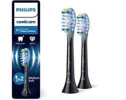 Philips Sonicare Opzetborstels C3 Premium Plaque Defence Zwart HX9042/88 2 stuks