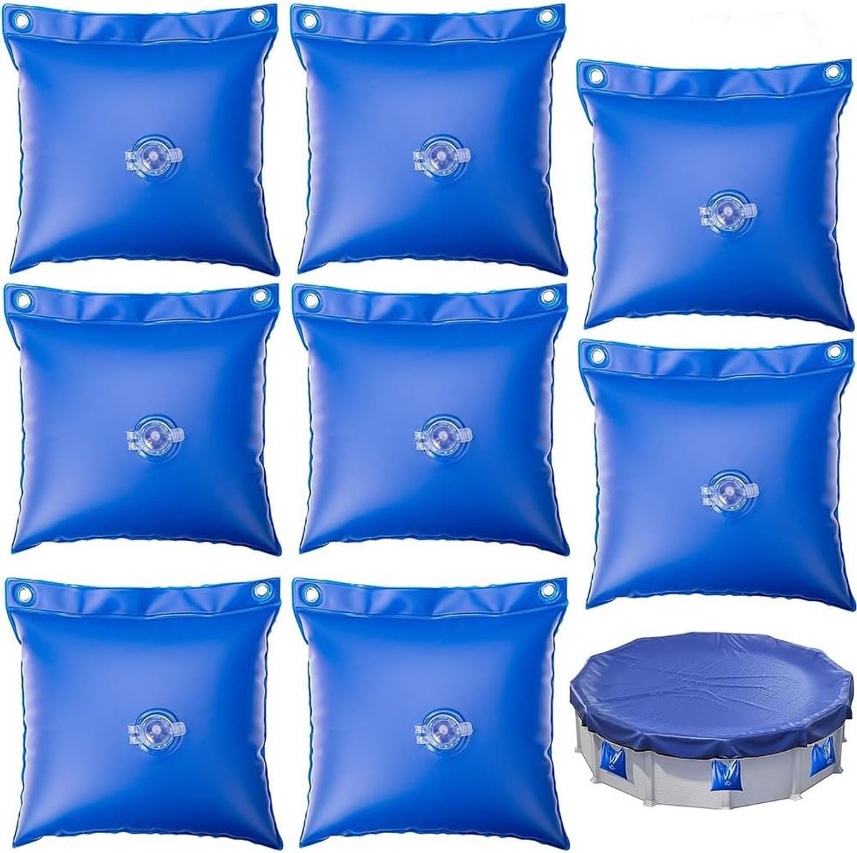 Pool Cover Hangzakken 8 Stuks - Winter Waterdichte Buizen - 0,4mm Dik - Betrouwbare Bescherming voor Zwembad - ShopVlot