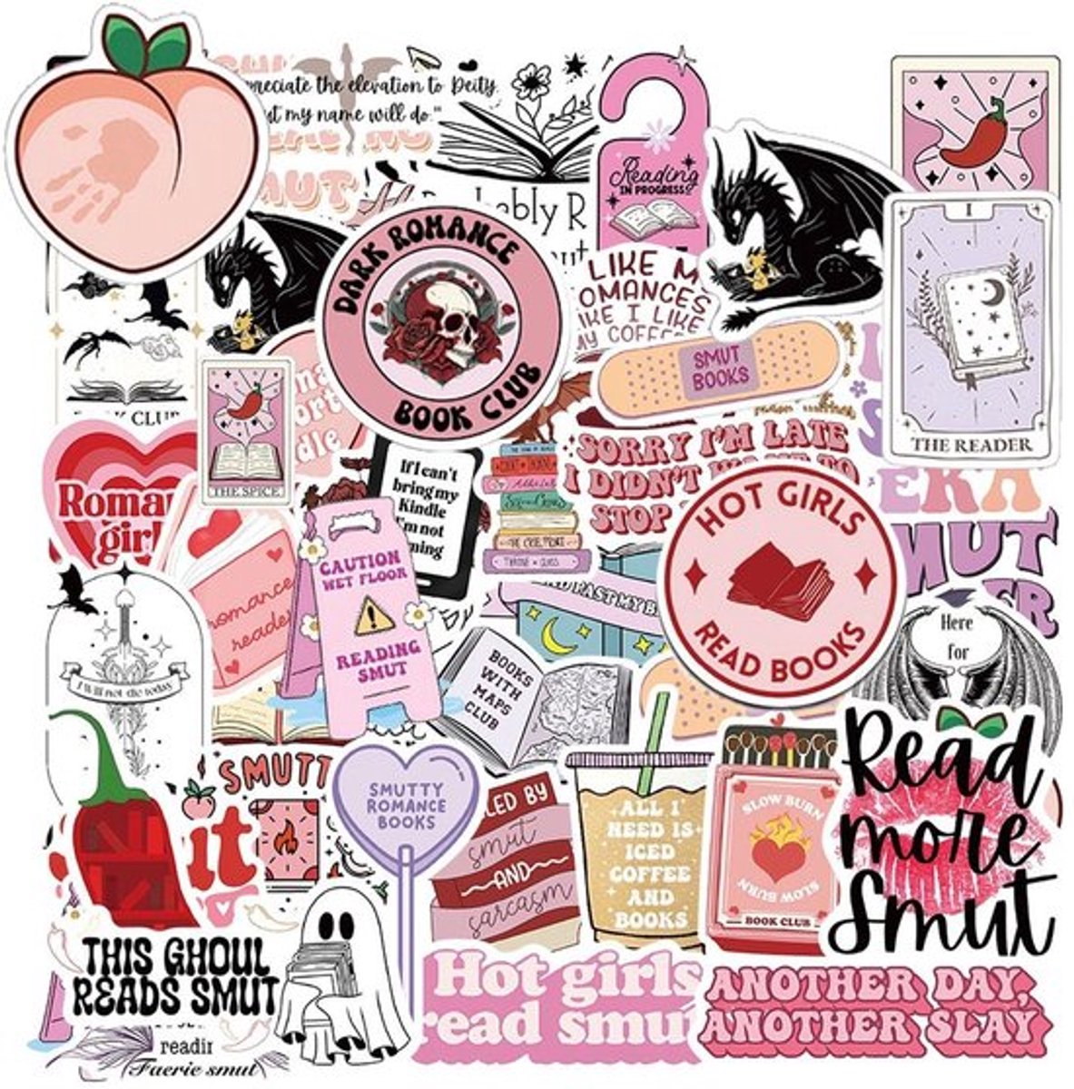 Stickers 104 Stukken - Cartoonstickers - Waterdichte Stickers - PVC - Zelfklevend - Decoratie voor Koffers/Notebooks - Decoratiestickers