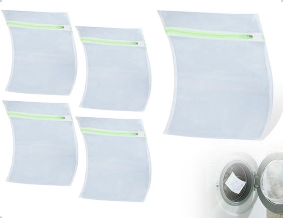 Waszakken Herbruikbaar - Set van 4 - Polyester Mesh - Antikreuk - Lichtgewicht - Ideaal voor Reis en Activiteiten - Wasnet