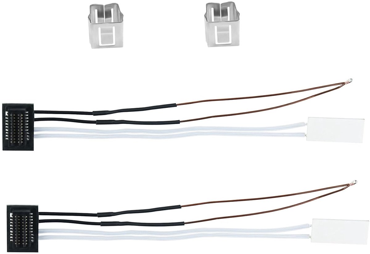 Ceramische verwarming thermistor 24V 48W - 2 sets met montageclips - tot 300 °C - verbeterde betrouwbaarheid - ShopVlot