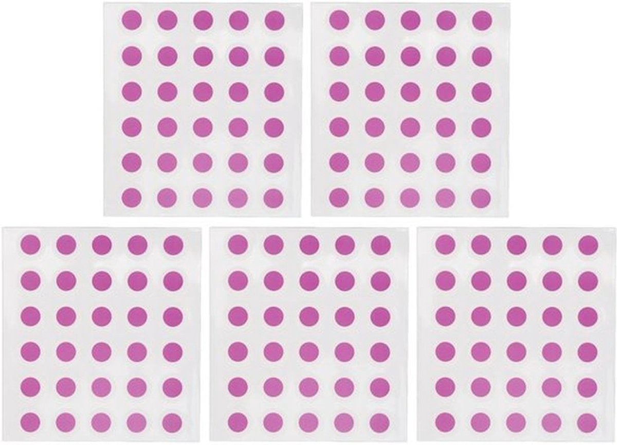 Zonnestickers Set van 150 - Kleurveranderend bij Straling - Waterdicht - Herbruikbaar - PVC - Diameter 1,5 cm - Zonnebrandstickers