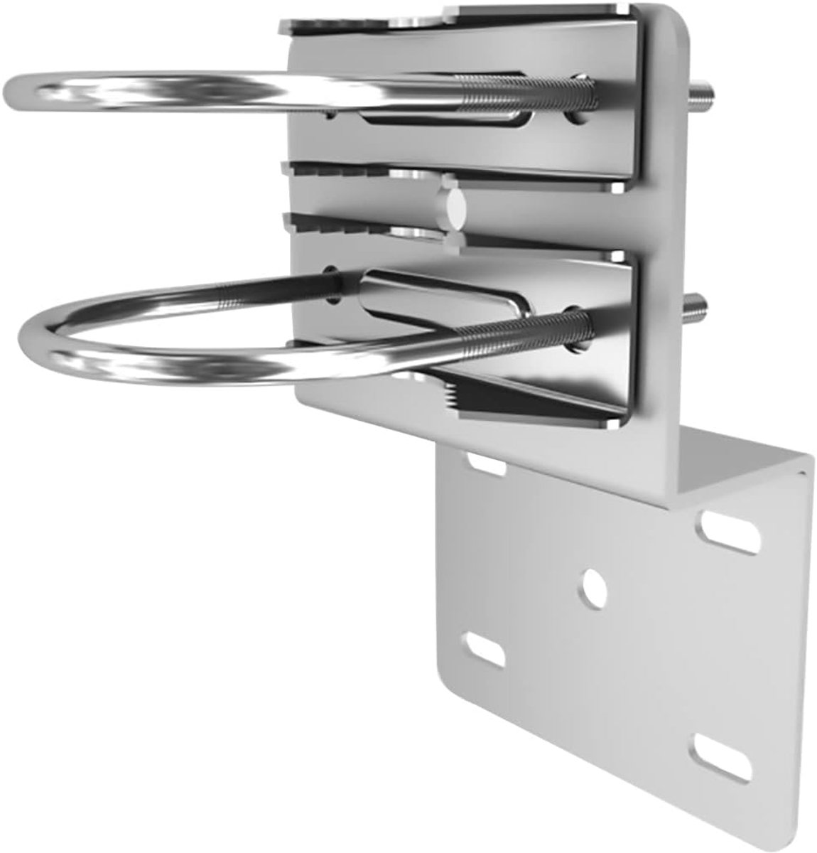 Antenne muurbevestiging - dubbele U-vormige buisklem - aluminium - eenvoudig te installeren - ShopVlot