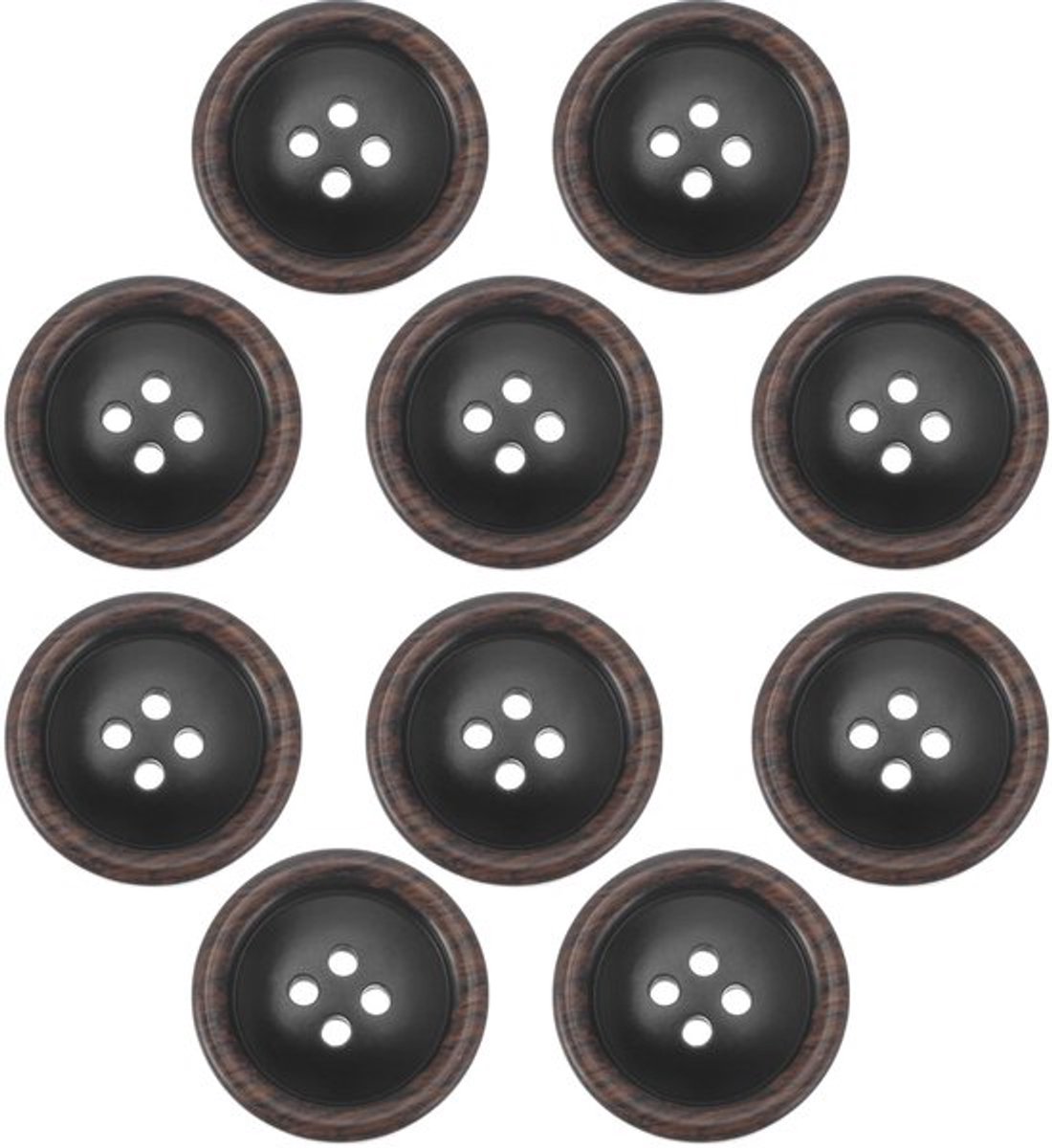 Knopen 10 Stuks - Hars Knopen 25 mm - Knopen voor Kleding - Naai Accessoires - Kledingreparaties - Creatieve Modeprojecten - Naaiaccessoires