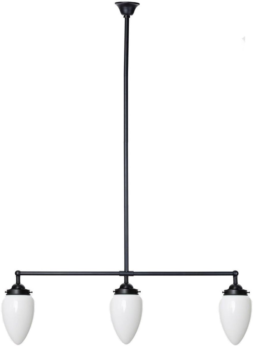 T-lamp 3 lichten - Opaal wit glas - Elegante uitstraling - Verlicht meerdere plekken - ShopVlot