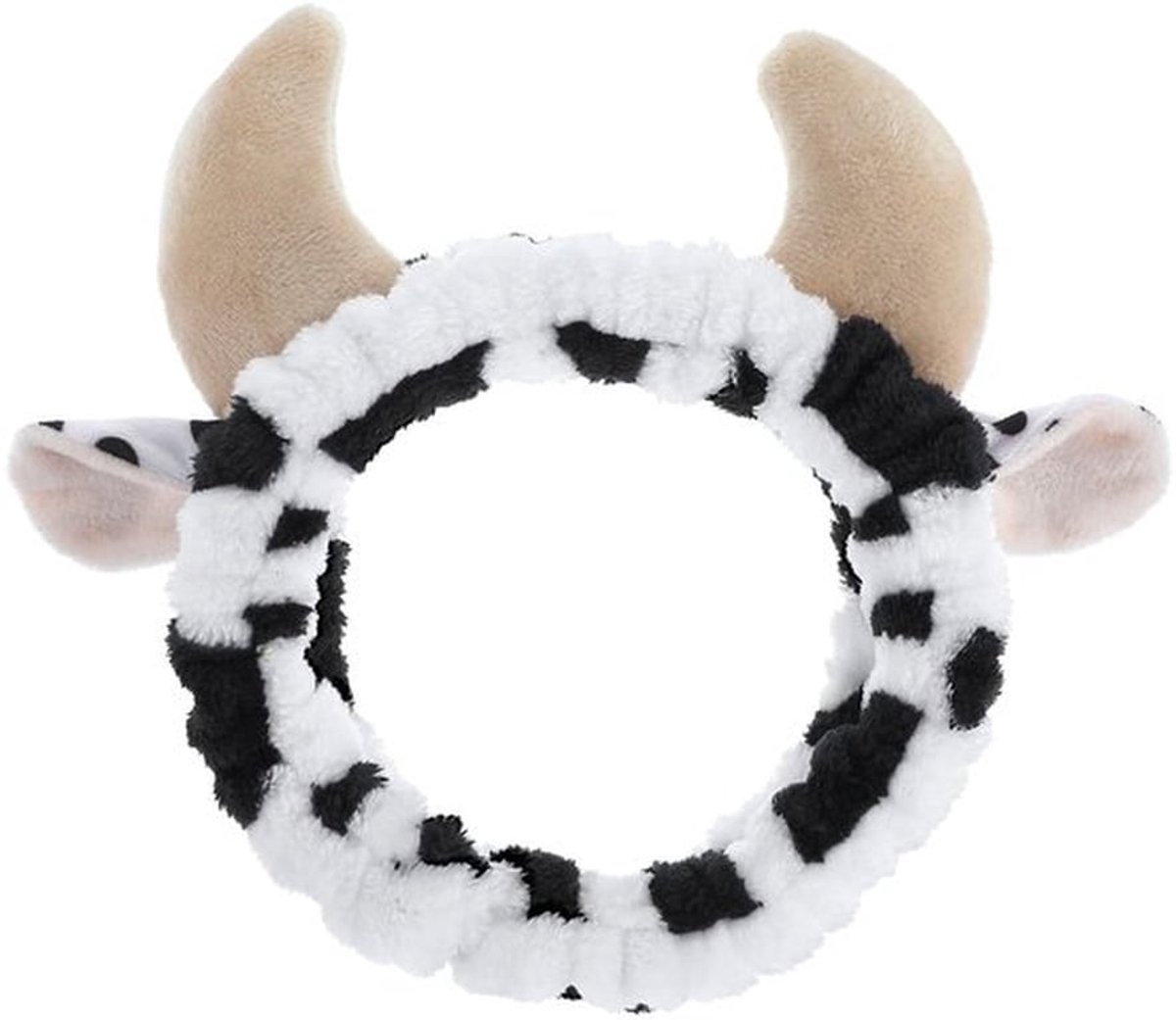 Make-uphoofdband Zacht Flanel - Haarband Dames - Koeienoren - Cosplay - Feestgeschenken - 19 x 6 cm